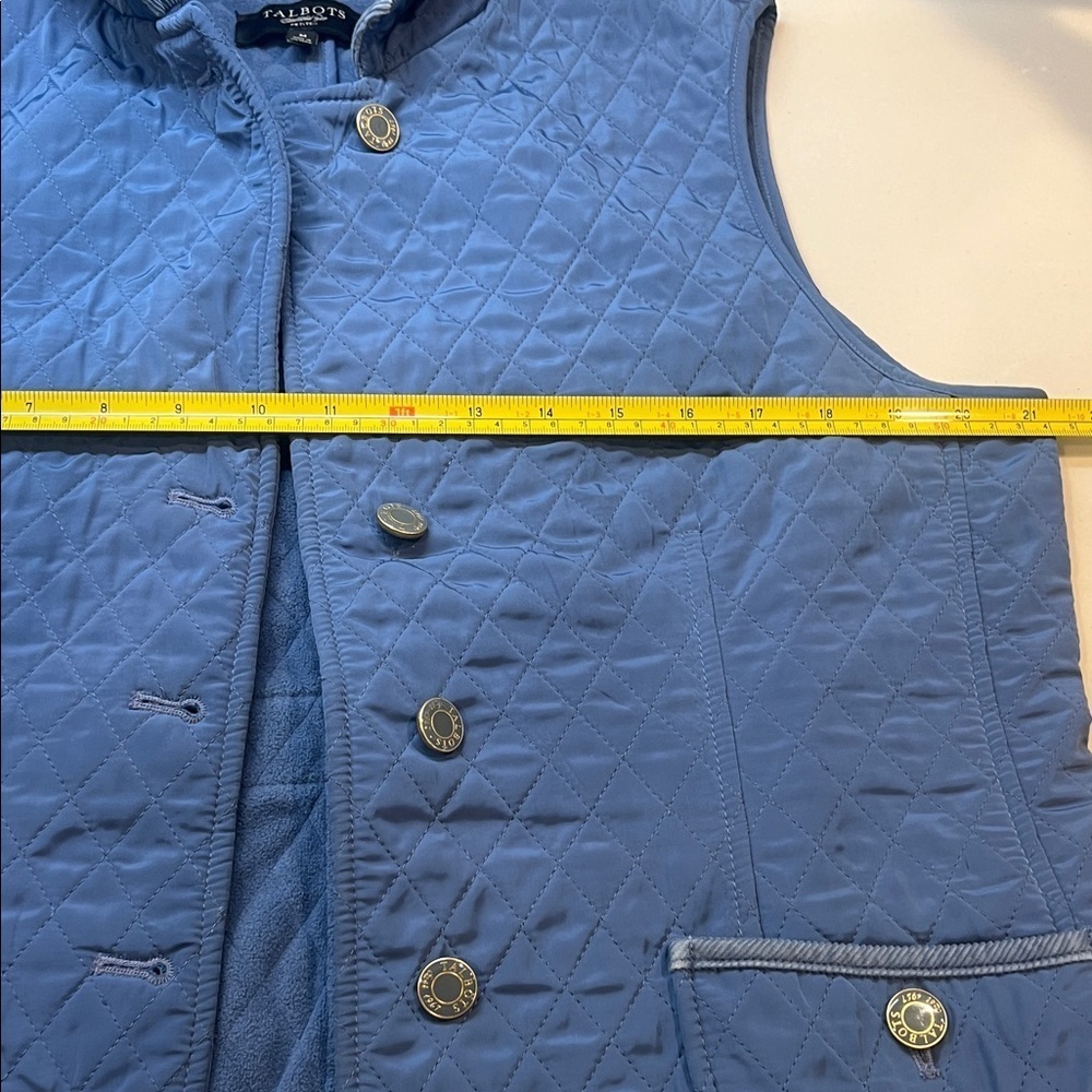 Talbots Blue Quilted Vest Petite Medium
With Pockets - Picture 8 of 8